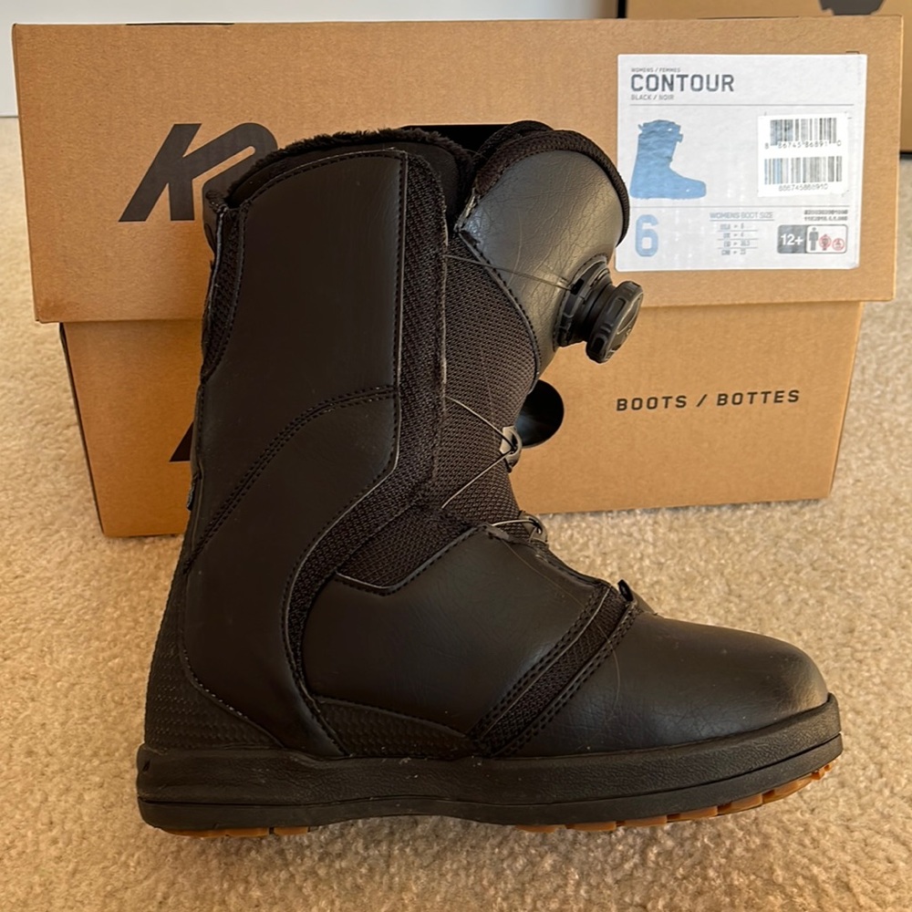 K2 Black Contour Snowboarding Boots
